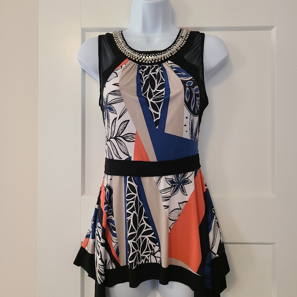 Multicolor Sleeveless Blouse